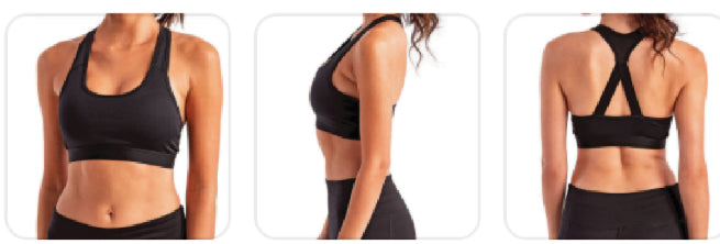 Okra Body Print (WH) - Women's Medium Impact Sports Bra