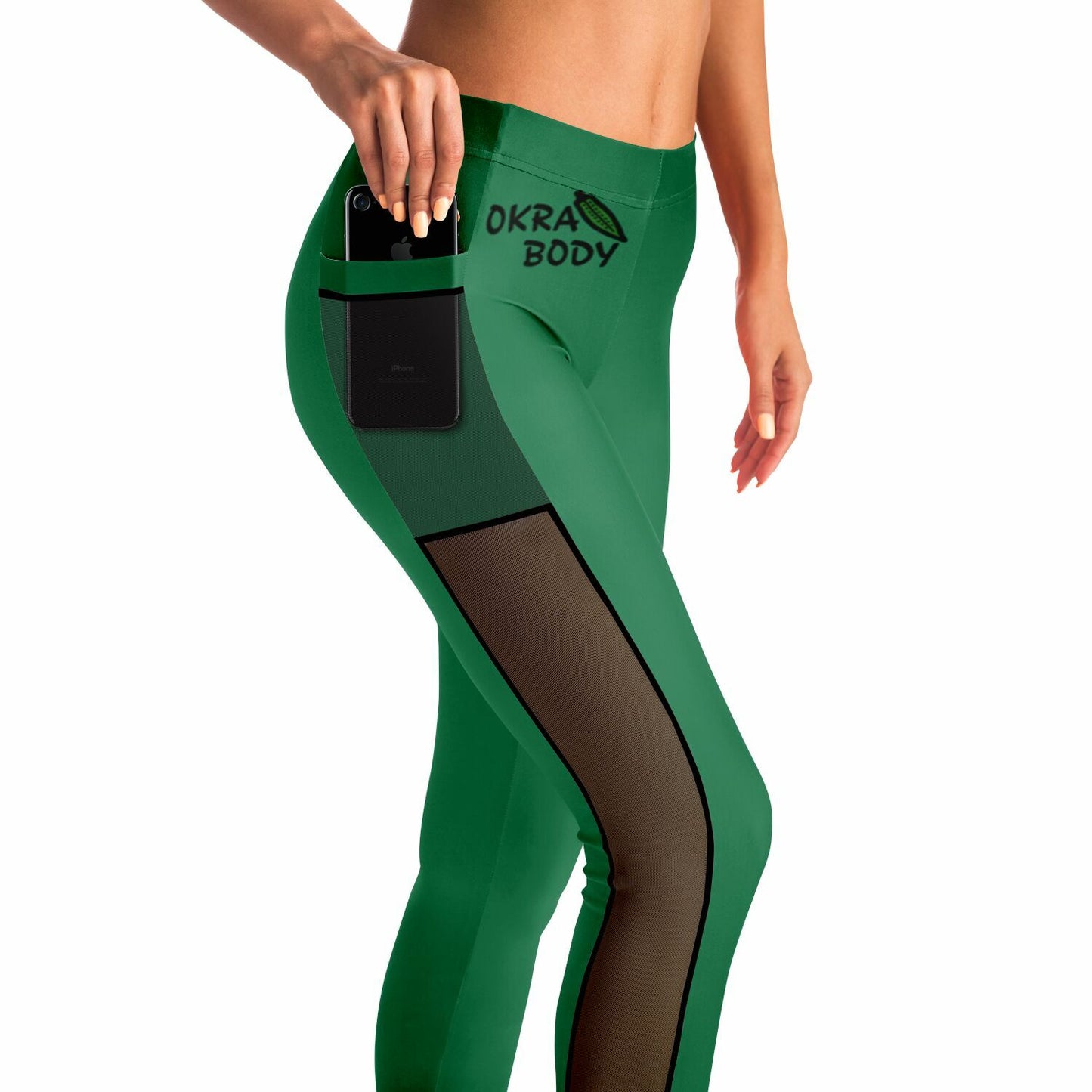 Okra Body - Mesh Pocket Legging