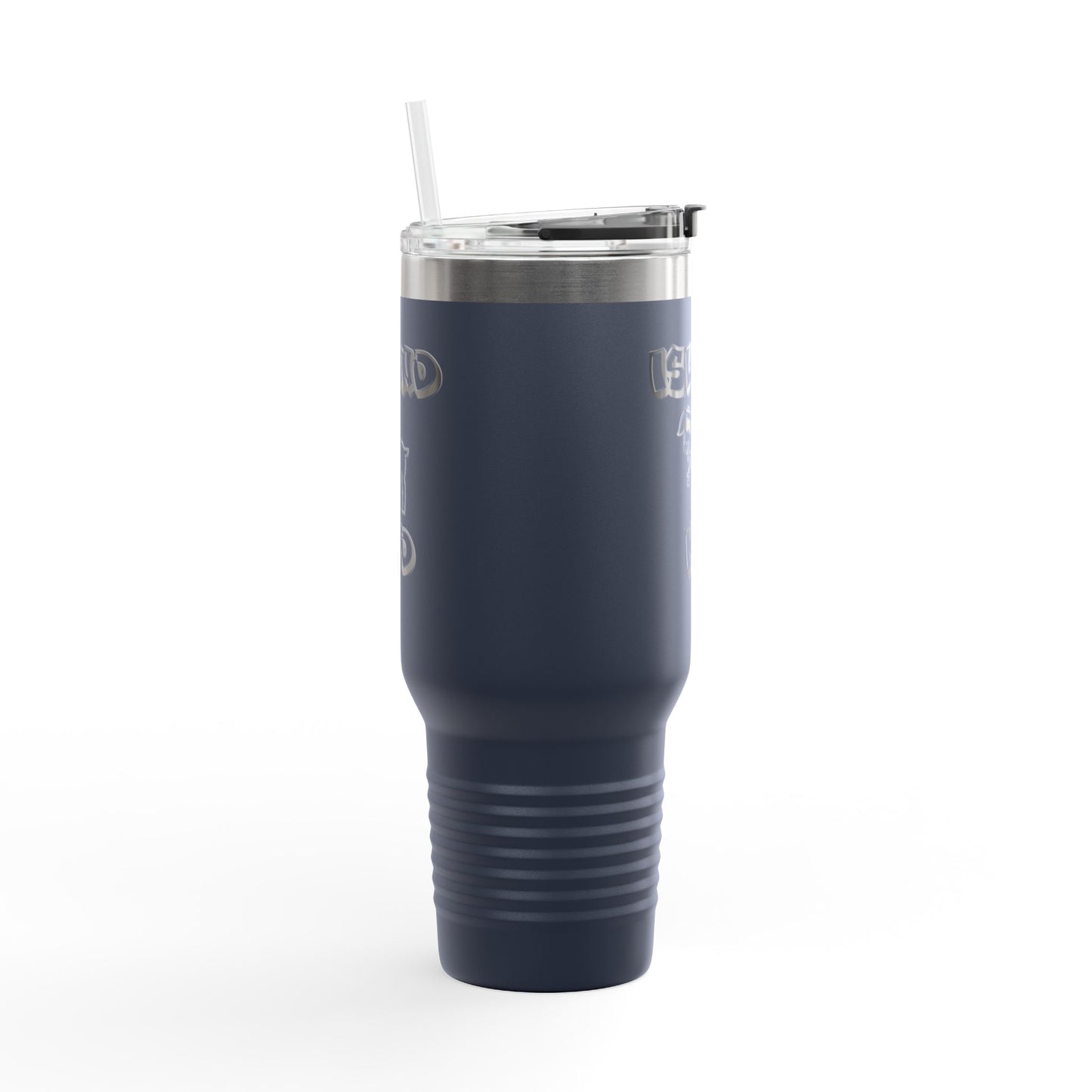 40oz Insulated Travel Mug — Island Kid Stainless Tumbler with Handle & Straw