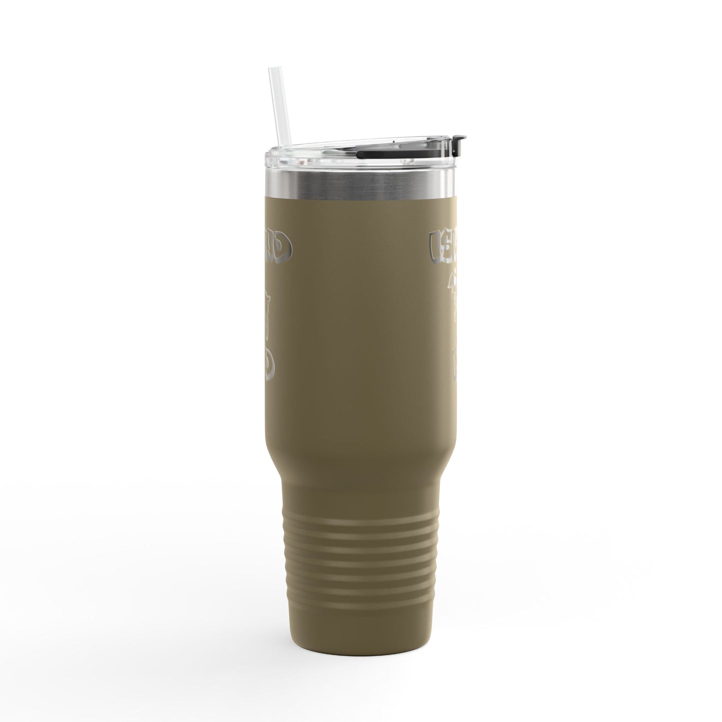 40oz Insulated Travel Mug — Island Kid Stainless Tumbler with Handle & Straw