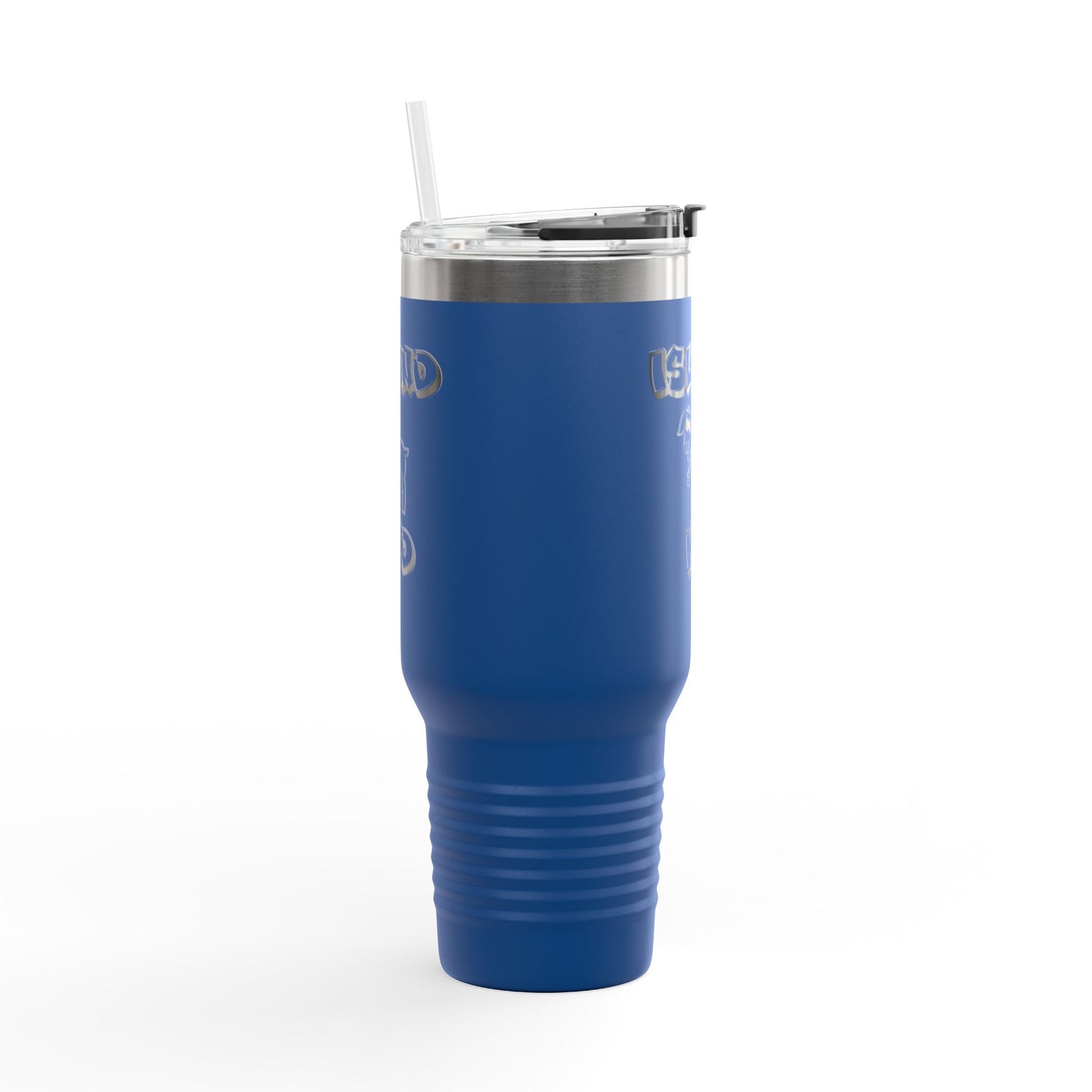 40oz Insulated Travel Mug — Island Kid Stainless Tumbler with Handle & Straw