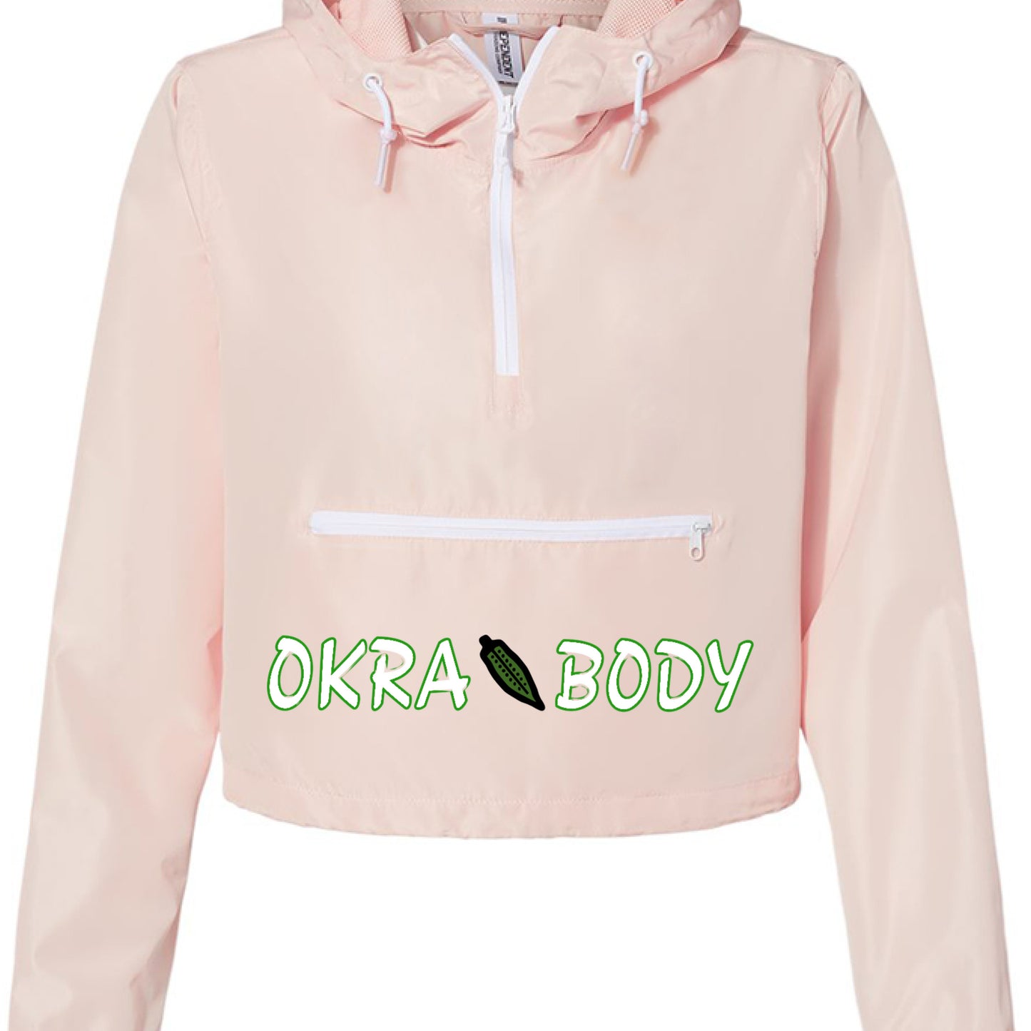 Blush/ White Zipper - FRONT