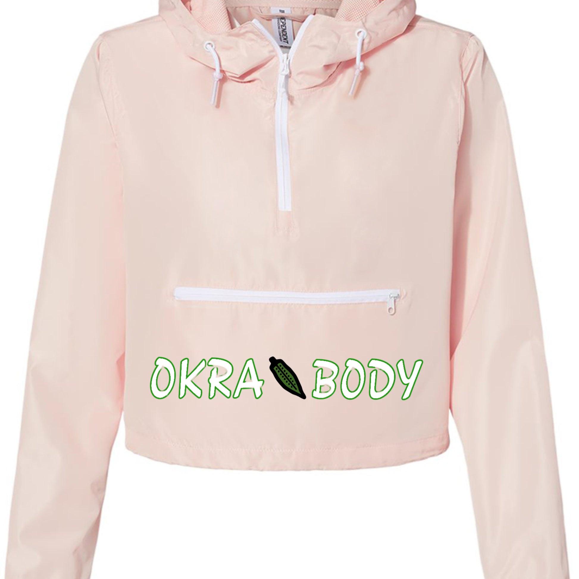 Blush/ White Zipper - FRONT